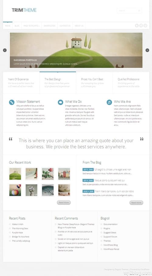 Trim WordPress Theme