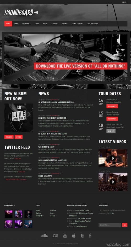 Soundboard WordPress Theme