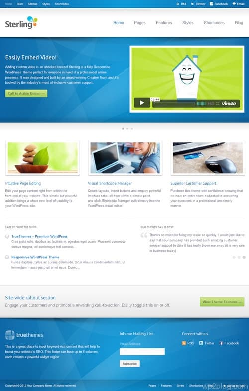 Sterling WordPress Theme