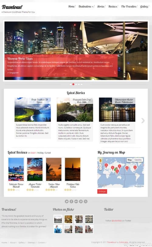 Travelous WordPress Theme