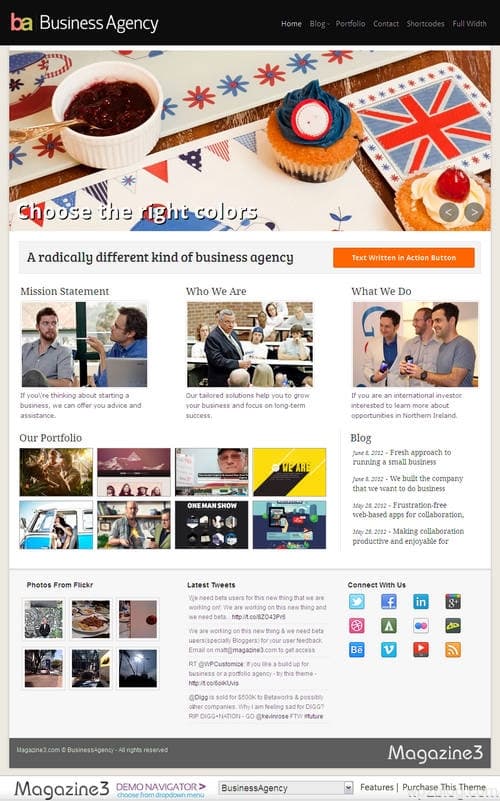 BusinessAgency WordPress Theme