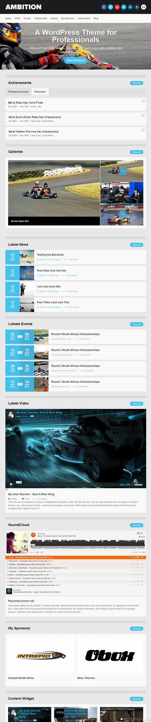 Ambition WordPress Theme