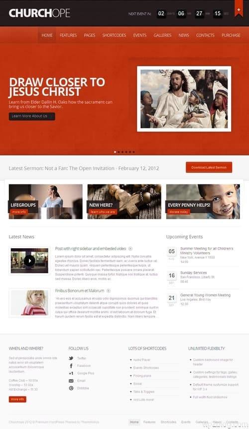 Churchope WordPress Theme