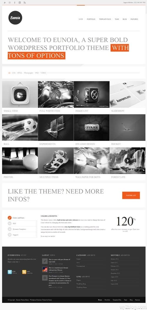 Eunoia WordPress Theme