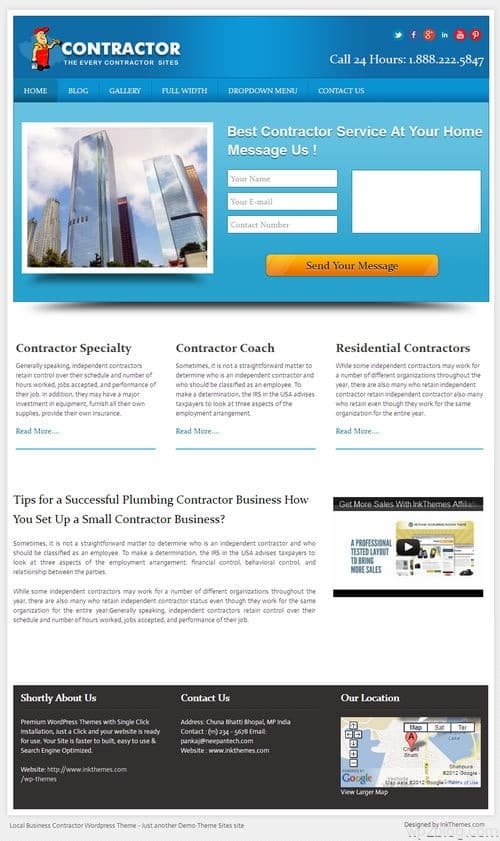 LocalBusiness WordPress Theme