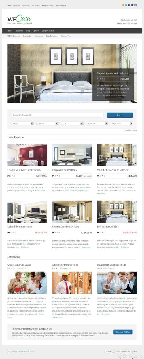 WPcasa WordPress Theme