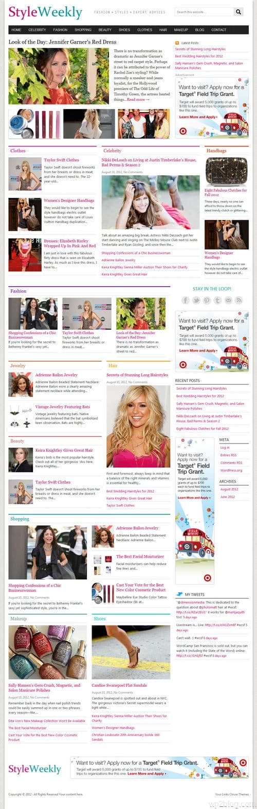 StyleWeekly WordPress Theme