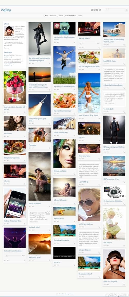 Pinfinity WordPress Theme