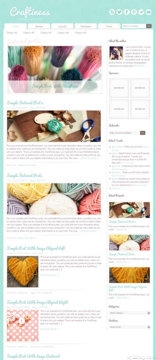 Craftiness 1.0 WordPress Theme