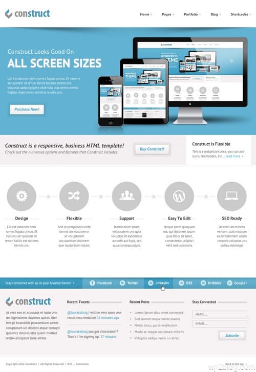 Construct WordPress Theme