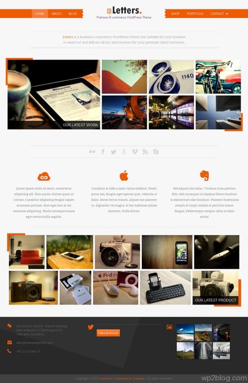 Letters WordPress Theme