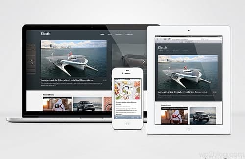 Elastik Theme Responsive Layout