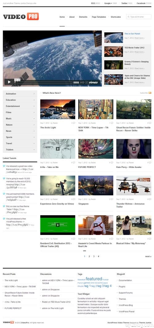 VideoPro WordPress Theme