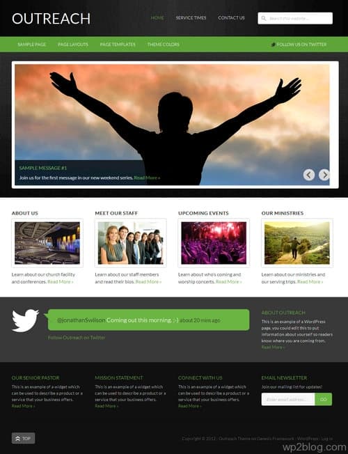Outreach 2.0 WordPress Theme