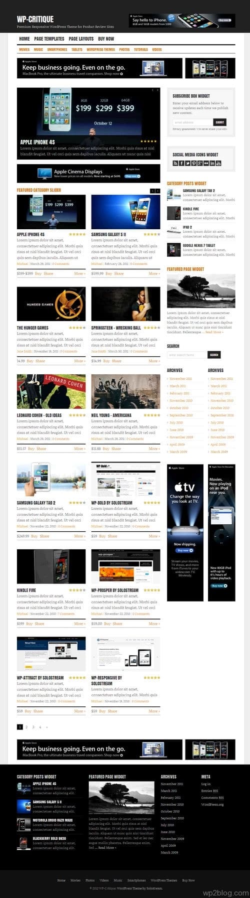 WP-Critique WordPress Theme