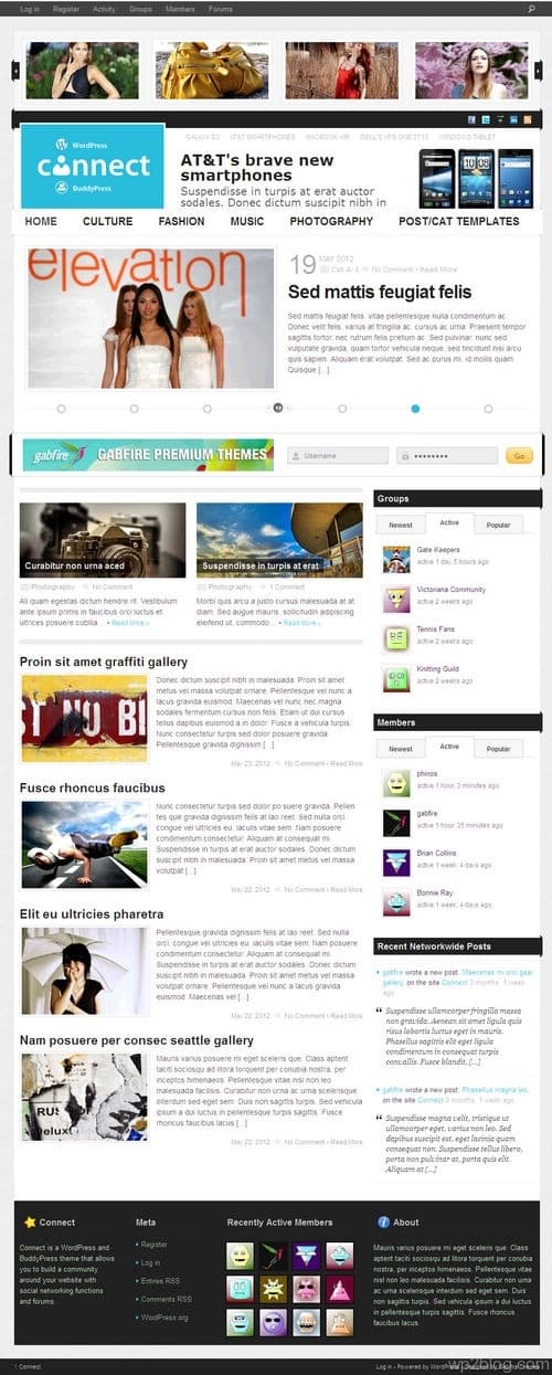 Connect WordPress Theme