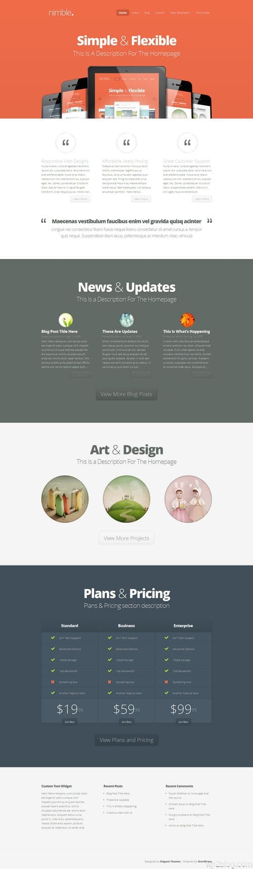 Nimble Responsive WordPress Theme