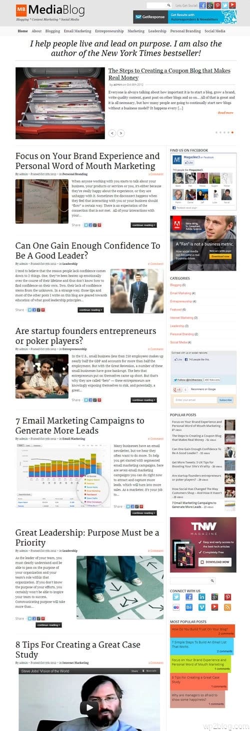 MediaBlog WordPress Theme