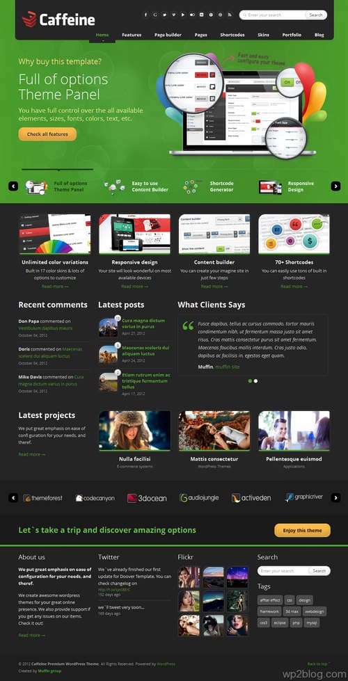 Caffeine WordPress Theme