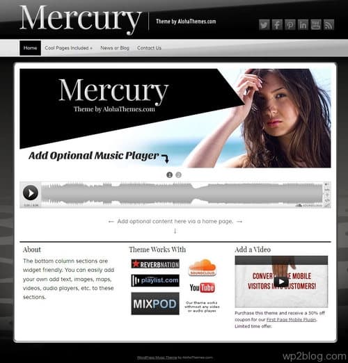 Mercury WordPress Theme