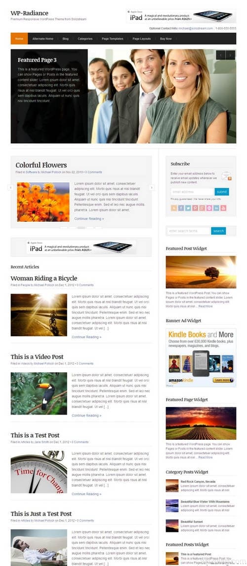 WP-Radiance WordPress Theme