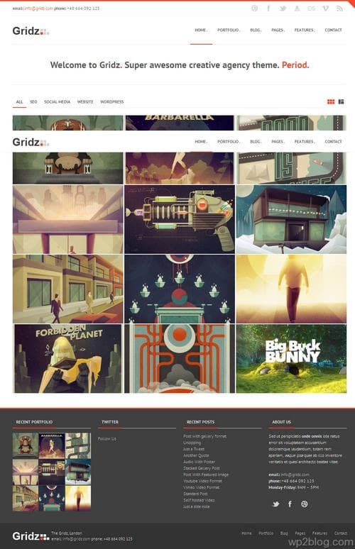 Gridz WordPress Theme