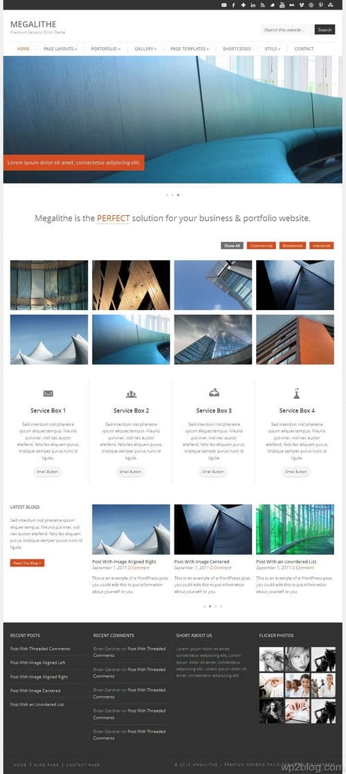 Megalithe WordPress Theme