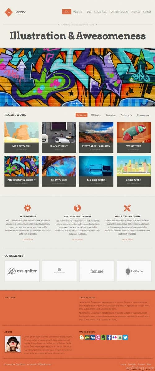 Mozzy WordPress Theme