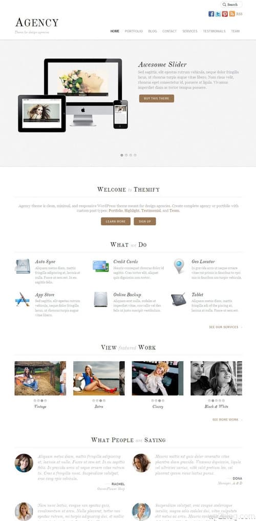 Agency Responsive WordPress Theme