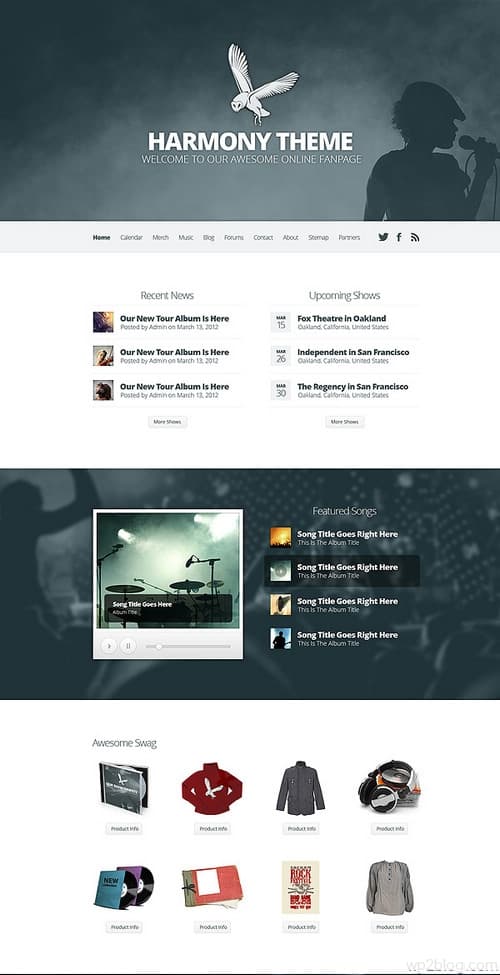 Harmony WordPress Theme