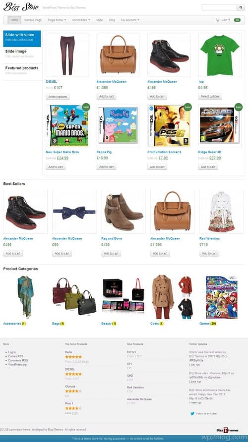 Bizz Store WordPress Theme