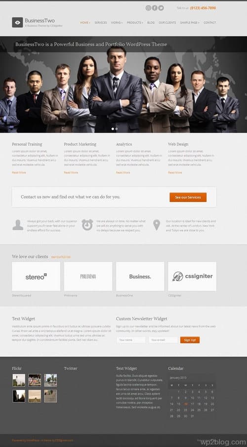 BusinessTwo WordPress Theme