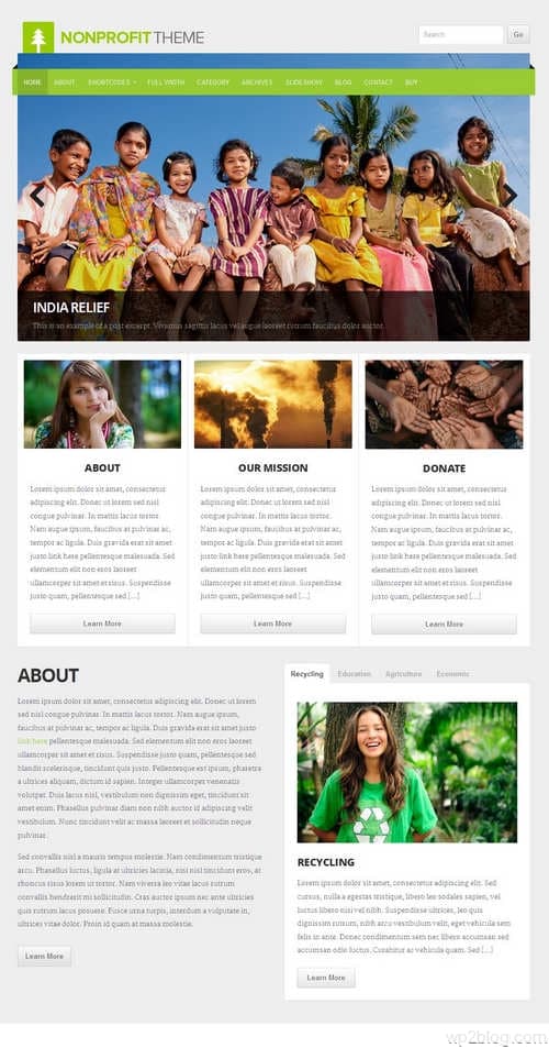 Non-Profit WordPress Theme V4