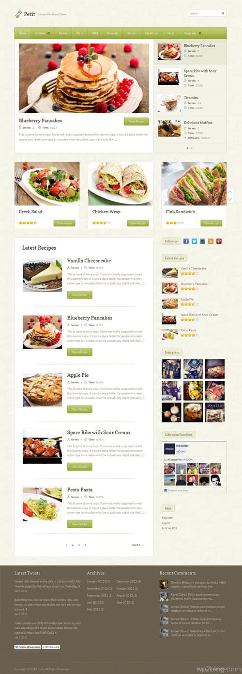 Petit WordPress Theme