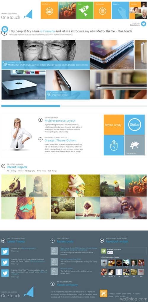 One Touch WordPress Theme