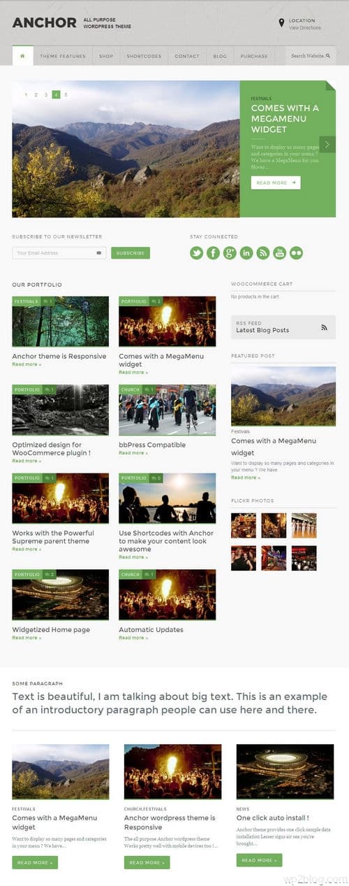 Anchor WordPress Theme