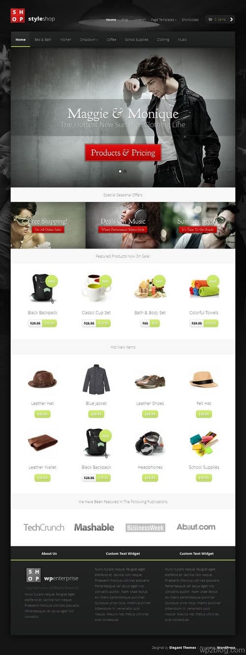 StyleShop WordPress Theme