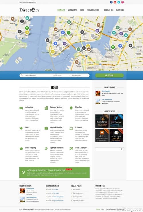 Directory Portal WordPress Theme