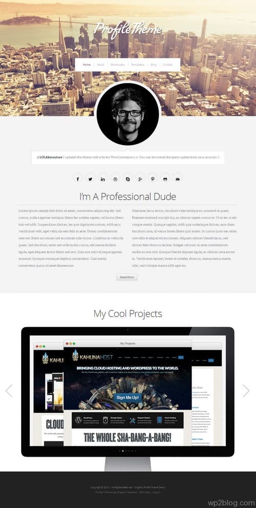 Profile WordPress Theme