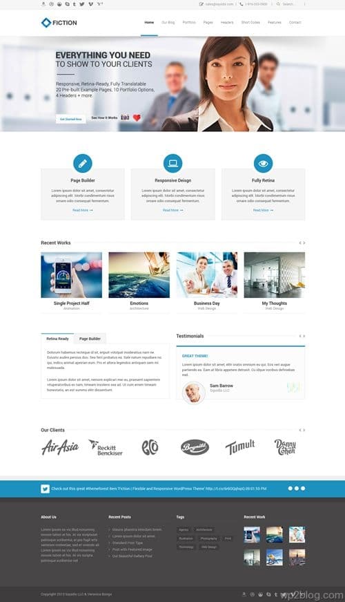 Fiction WordPress Theme