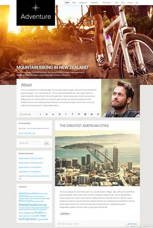 Adventure WordPress Theme