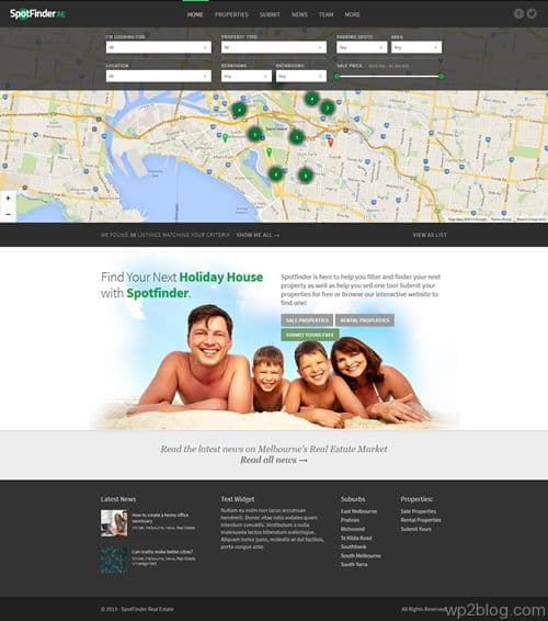 SpotFinder WordPress Theme