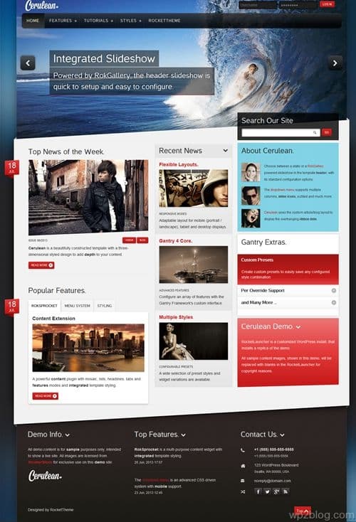 Cerulean WordPress Theme