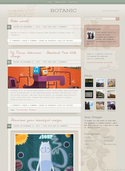 Botanic WordPress Theme