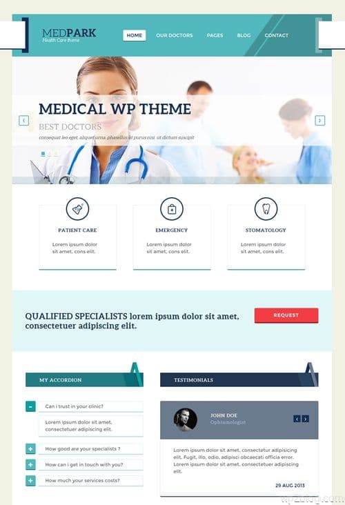 MedPark WordPress Theme