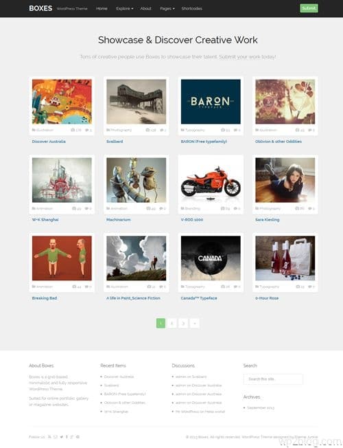 Boxes WordPress Theme