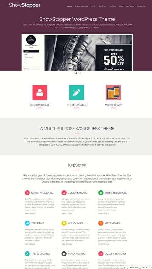 Showstopper WordPress Theme