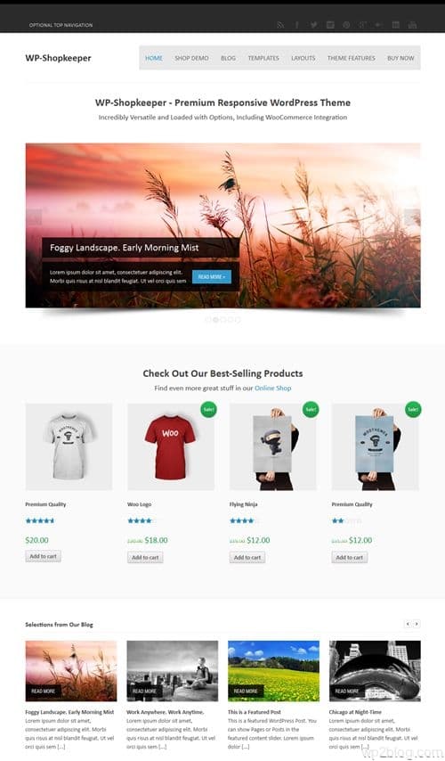 WP-Shopkeeper WordPress Theme