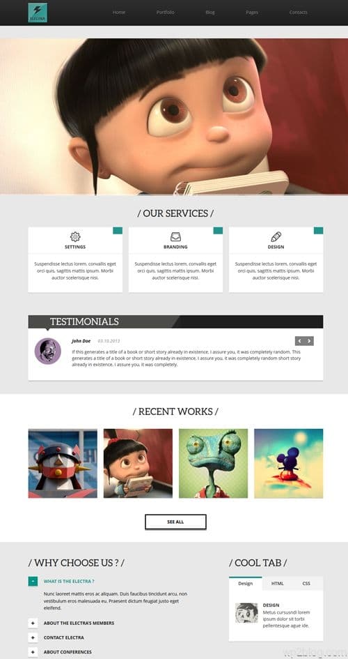 Electra WordPress Theme