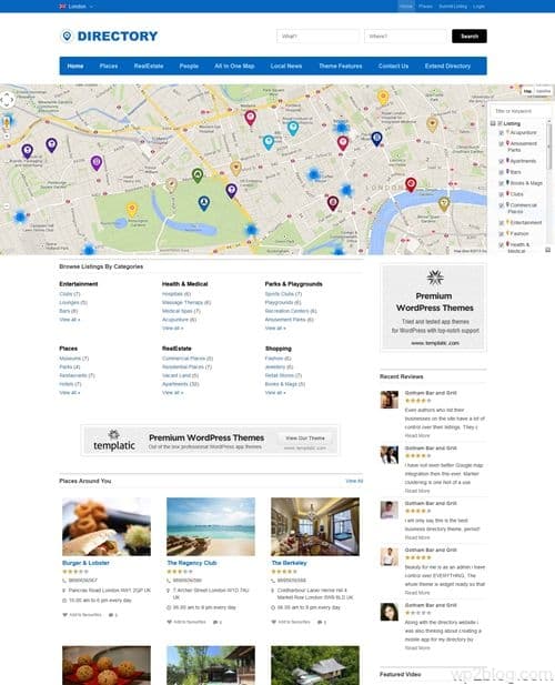 Directory WordPress Theme from Templatic